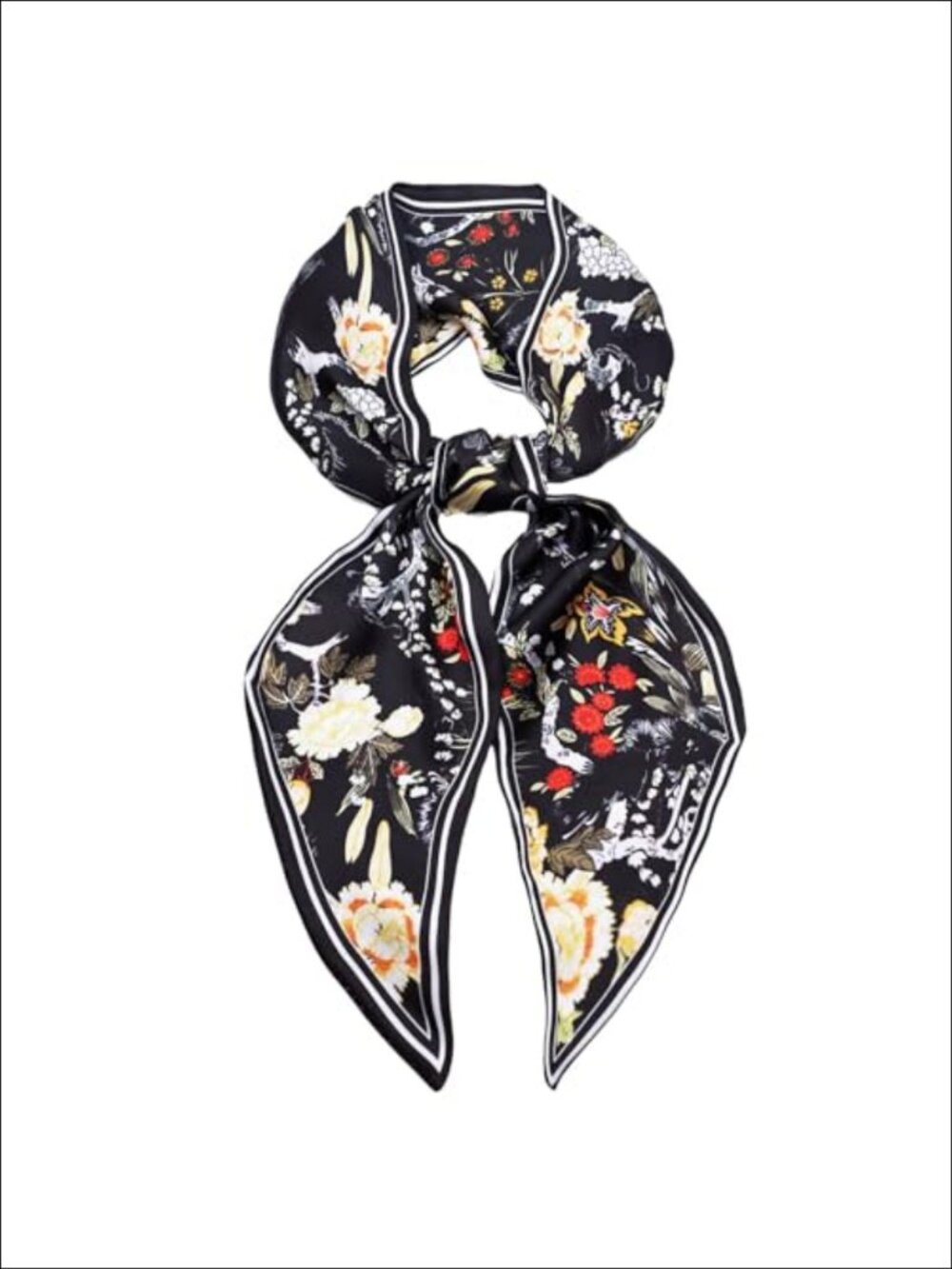 Silk Feel Satin Scarf Hair Tie Neck Scarf Purse Accessory